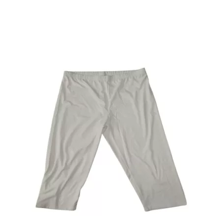 Női 4XL-es fehér térdig érő leggings - ÚJ