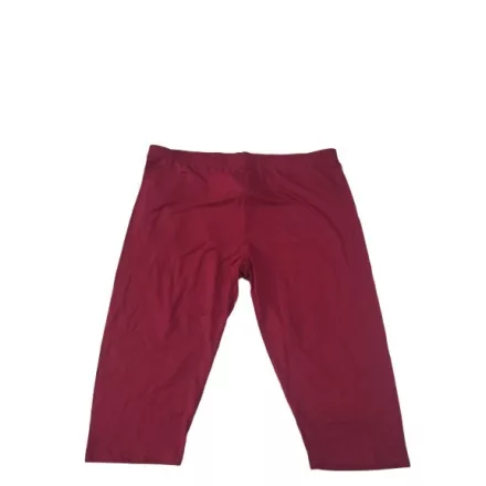 Női 4XL-es bordó térdig érő leggings - ÚJ
