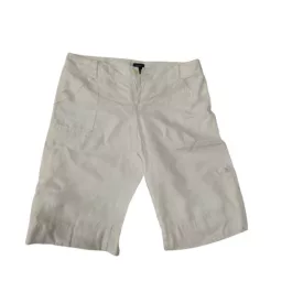 Női L-es fehér lenes vászon short, térdnadrág - Mexx