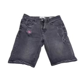   Férfi XL-es (42-es) fekete farmer rövidnadrág, short - Pull & Bear