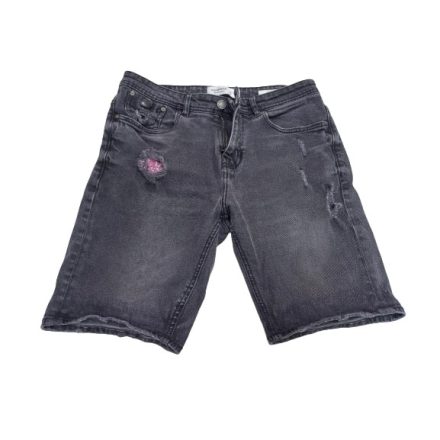 Férfi XL-es (42-es) fekete farmer rövidnadrág, short - Pull & Bear