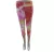 Női S-L-es narancssárga-rózsaszín-sárga batikolt hatású capri leggings - ÚJ