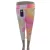 Női 3-4XL-es neonszínű batikolt hatású capri leggings - ÚJ 