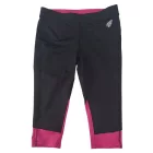 Női 40-42-es fekete-pink térdig érő sport leggings - Crivit