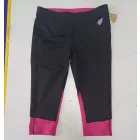 Női 40-42-es fekete-pink térdig érő sport leggings - Crivit