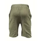 Férfi L-es khaki lenes nyári rövidnadrág, short - ÚJ