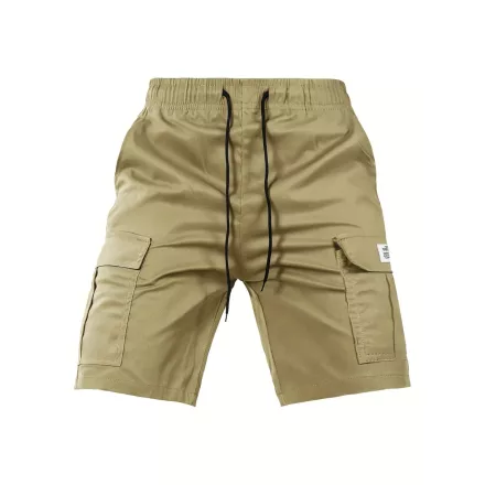 Férfi XL-es drapp cargo rövidnadrág, short - ÚJ