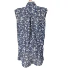 Női S-es kék virágos ujjatlan blúz - H&M