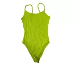 Női S-es neonsárga bordás ujjatlan pántos body - Pull & Bear