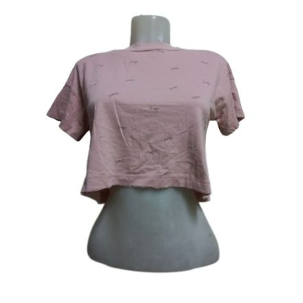 Női XS-es rózsaszín cicabajszos top - Bershka