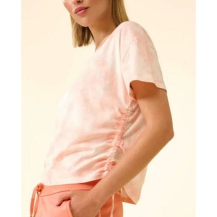 Női S-es rózsaszín batikolt hatású póló - Orsay - ÚJ