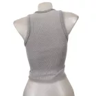 Női XS-es szürke bordás ujjatlan top - FB Sister