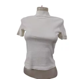 Női S-es fehér bordás póló - House Brand