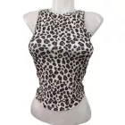 Női XS-es párducmintás ujjatlan top - Dazy