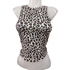 Női XS-es párducmintás ujjatlan top - Dazy