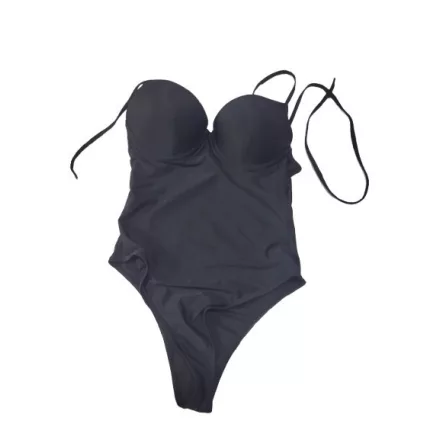 Női XS-es fekete pántos body - Sinsay
