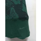 Női S-es zöld mintás ujjatlan póló - Desigual (mintája kicsit kopott)