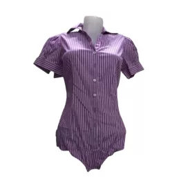 Női S-es lila csíkos blúz, body - Benetton