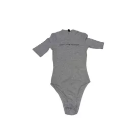 Női XS-es szürke bordás rövid ujjú body - H&M
