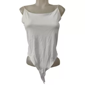 Női M-es fehér pántos body - Primark
