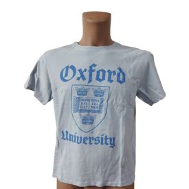 Férfi M-es világoskék feliratos póló - H&M