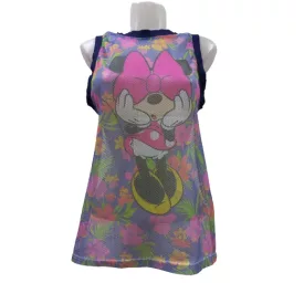   Női M-es kék hálós anyagú ujjatlan póló - Disney - Minnie Egér