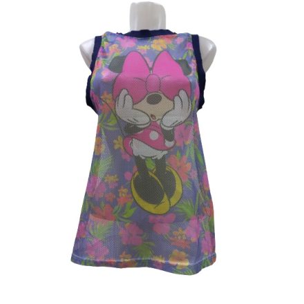 Női M-es kék hálós anyagú ujjatlan póló - Disney - Minnie Egér