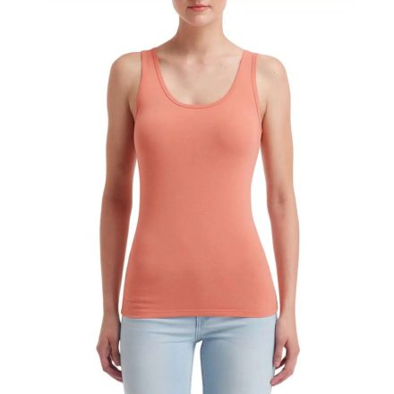 Női M-es ujjatlan póló - Anvil Stretch női trikó (ANL2420) - Terracotta - ÚJ