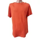 Női L-es narancssárga rövid ujjú vastagabb felső, oversized póló - Zara