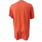 Női L-es narancssárga rövid ujjú vastagabb felső, oversized póló - Zara