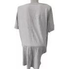 Női  szürke nagyméretű, oversized pamut póló - Victoria Moda