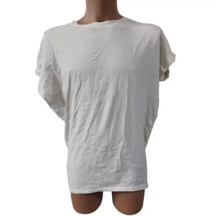 Női nagyméretű, oversized fehér pamut póló