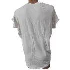 Női nagyméretű, oversized fehér pamut póló