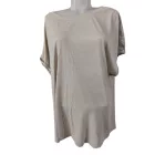 Női XL-es drapp oversized póló - Janina - ÚJ