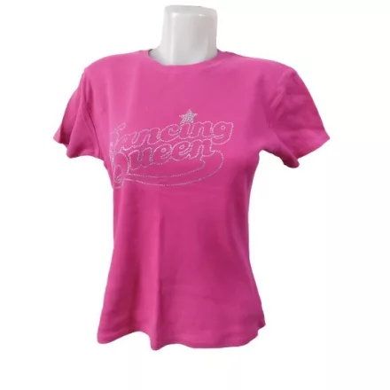 Női L-es pink strasszos póló - Continental