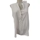 Női XXL-es fehér lenge ujjatlan blúz - Tessentials