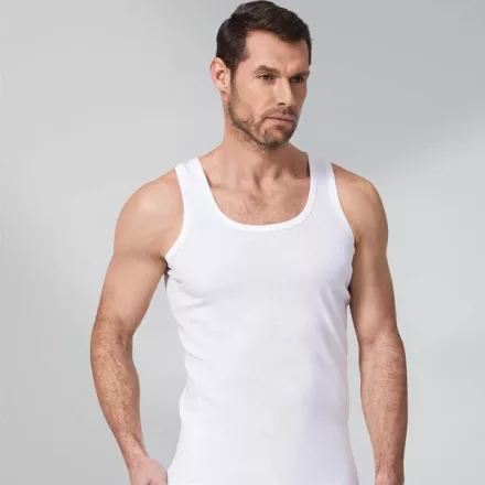 Férfi fehér atléta, trikó, aláöltözet - Anisse - ÚJ