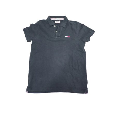 Férfi L-es fekete piké póló - Tommy Hilfiger (kicsit használtabb)