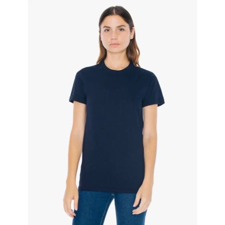Női L-es sötétkék póló - American Apparel női fine jersey póló (AA2102) Outlet termék - Navy - ÚJ