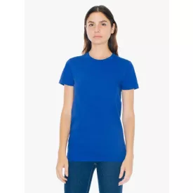   Női XL-es középkék póló - American Apparel női fine jersey póló (AA2102) Outlet termék - Royal Blue - ÚJ
