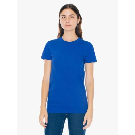 Női XL-es középkék póló - American Apparel női fine jersey póló (AA2102) Outlet termék - Royal Blue - ÚJ