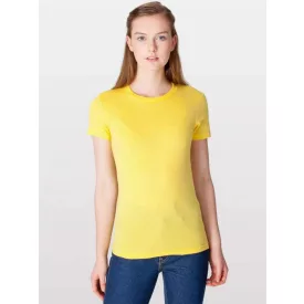   Női XL-es sárga póló - American Apparel női fine jersey póló (AA2102) Outlet termék - Sunshine - ÚJ