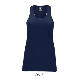   Női XXL-es sötétkék ujjatlan póló - Sol’s Justin női trikó sport hátú (SO01826) - French Navy - ÚJ
