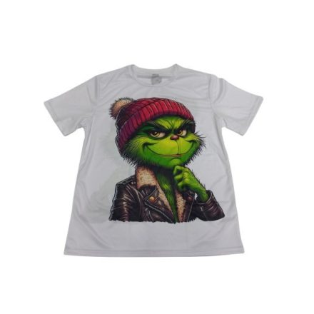 Férfi L-es fehér póló - The Grinch - Grincs - ÚJ