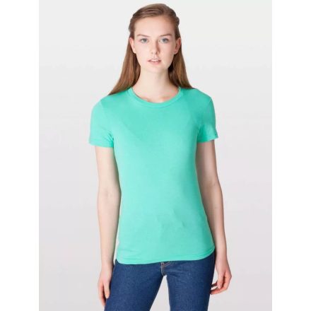 Női XXL-es mentazöld póló - American Apparel Fine Jersey 146 menta - ÚJ