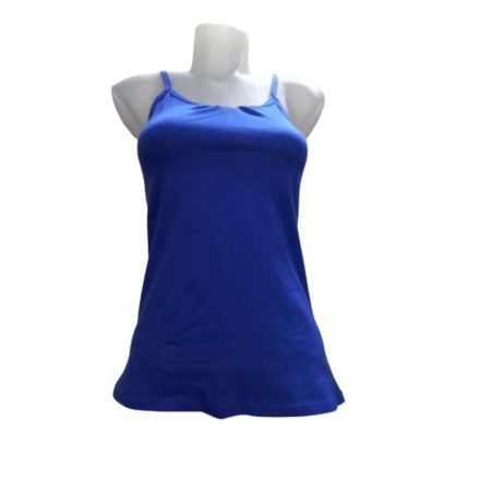 Női XL-es kék spagettipántos trikó, póló - ÚJ
