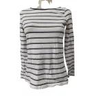 Női S-es fehér-kék csíkos pamutfelső - H&M