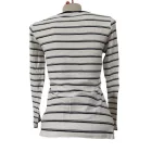 Női S-es fehér-kék csíkos pamutfelső - H&M