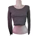 Női S-es fehér-fekete csíkos top - Tally Weijl