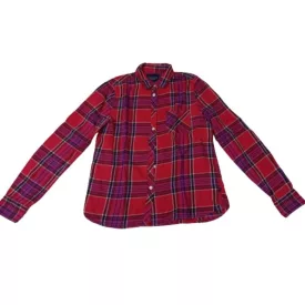   Női S-es piros kockás hosszú ujjú blúz - Amercan Eagle Outfitters
